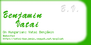 benjamin vatai business card